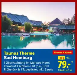 Lidl Taunus therme bad homburg Angebot