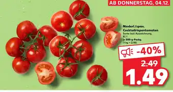 Kaufland Niederl./span. cocktailrispentomaten Angebot