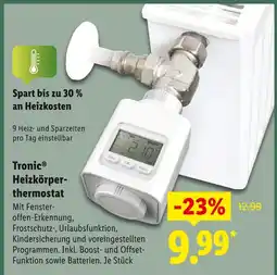 Lidl Tronic heizkörperthermostat Angebot