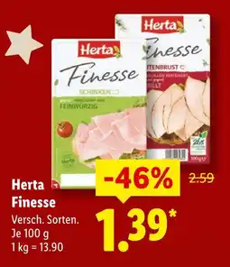 Lidl Herta finesse schinken Angebot