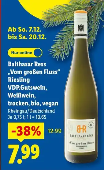 Lidl Balthasar ress vom großen fluss riesling vdp.gutswein Angebot