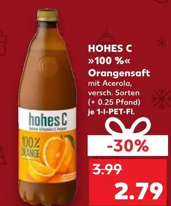 Kaufland Hohes c 100 % orangensaft Angebot