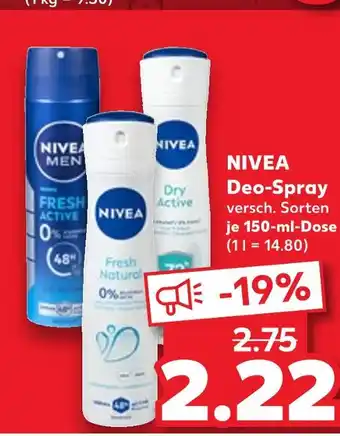 Kaufland Nivea deo-spray Angebot
