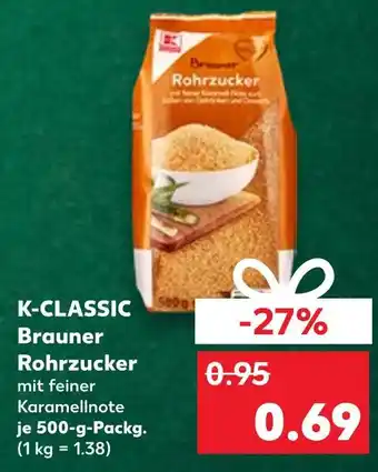 Kaufland K-classic brauner rohrzucker Angebot