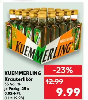 Kaufland Kuemmerling kräuterlikör Angebot