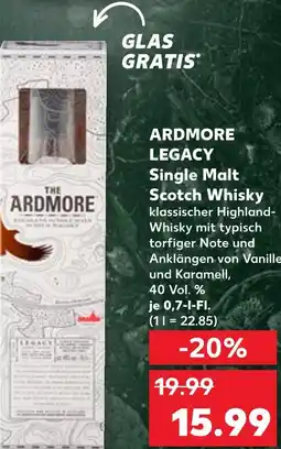Kaufland Ardmore legacy single malt scotch whisky Angebot