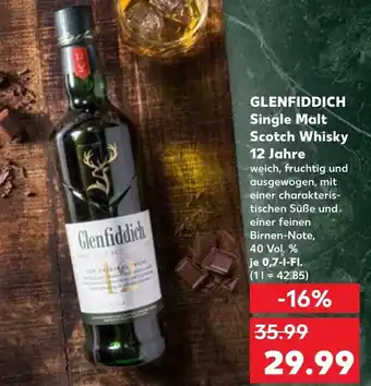 Kaufland Glenfiddich single malt scotch whisky 12 jahre Angebot