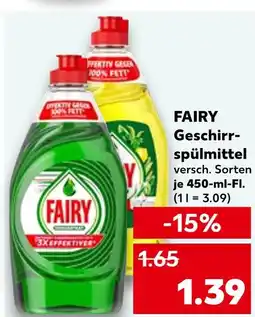Kaufland Fairy geschirrspülmittel Angebot