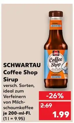 Kaufland Schwartau coffee shop sirup Angebot