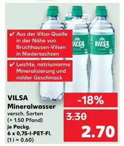 Kaufland Vilsa mineralwasser Angebot