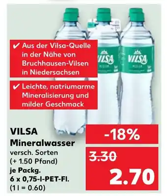 Kaufland Vilsa mineralwasser Angebot
