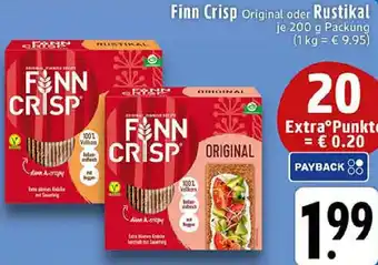 Edeka Finn Crisp Original oder Rustikal Angebot