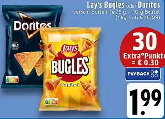 Edeka Lay's Bugles oder Doritos Angebot