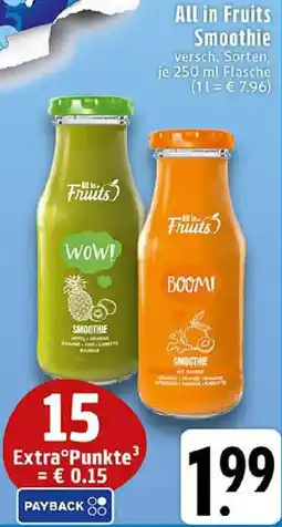 Edeka All in Fruits Smoothie Angebot
