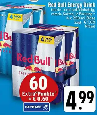 Edeka Red Bull Energy Drink Angebot