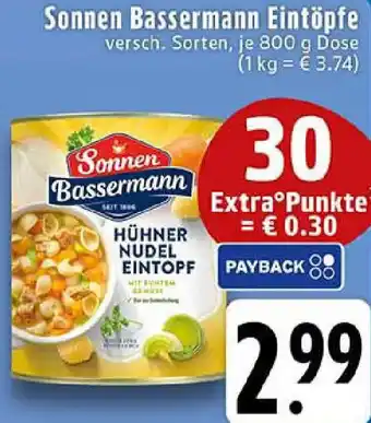 Edeka Sonnen Bassermann Eintöpfe Angebot