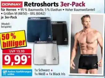 Norma DONNAY Retroshorts 3er-Pack Angebot