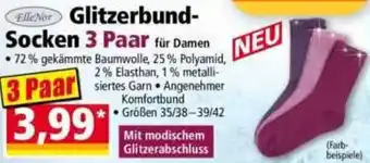Norma ElleNor Glitzerbund Socken 3 Paar Angebot