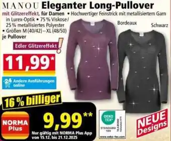 Norma MANOU Eleganter Long-Pullover Angebot