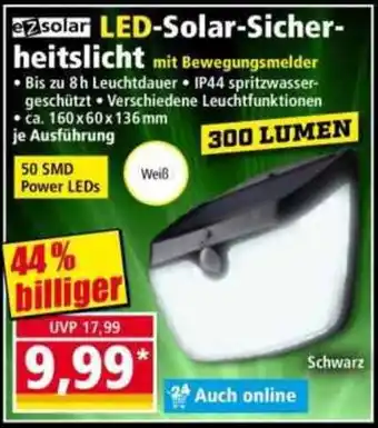 Norma ezsolar LED-Solar-Sicherheitslicht Angebot