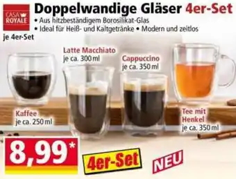 Norma CASA ROYALE Doppelwandige Gläser Angebot