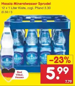 Netto Marken-Discount Hassia Mineralwasser Sprudel Angebot