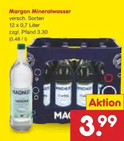 Netto Marken-Discount Margon Mineralwasser Angebot