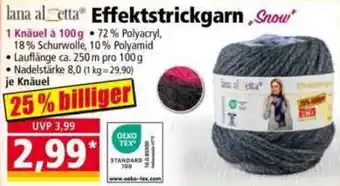 Norma lana al etta Effektstrickgarn Snow Angebot