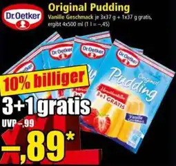 Norma Dr. Oetker Original Pudding Angebot