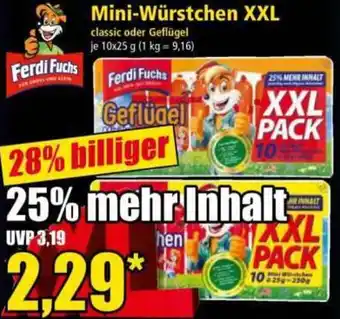 Norma Ferdi Fuchs Mini-Würstchen XXL Angebot