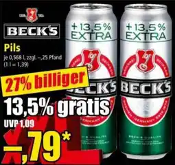 Norma BECK'S Pils Angebot