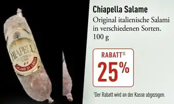 Galeria Markthalle Chiapella Salame Angebot