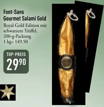 Galeria Markthalle Font-Sans Gourmet Salami Gold Angebot
