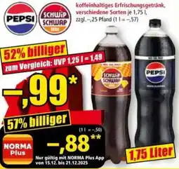 Norma PEPSI oder SCHWIP SCHWAP Angebot