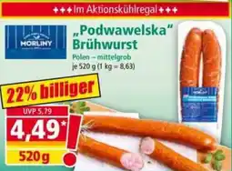 Norma MORLINY ,,Podwawelska" Brühwurst Angebot