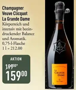 Galeria Markthalle Champagner Veuve Clicquot La Grande Dame Angebot