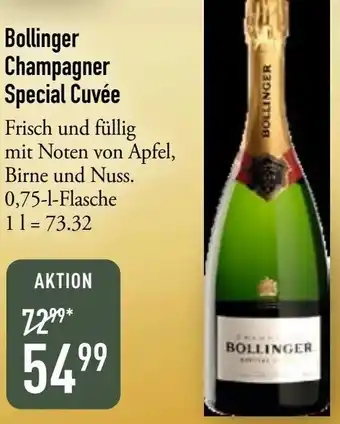 Galeria Markthalle Bollinger Champagner Special Cuvée Angebot