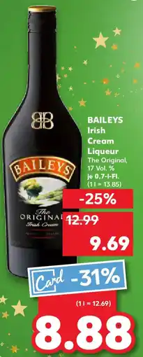 Kaufland BAILEYS Irish Cream Liqueur Angebot
