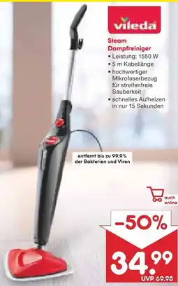 Netto Marken-Discount Vileda Dampfreiniger Steam Angebot