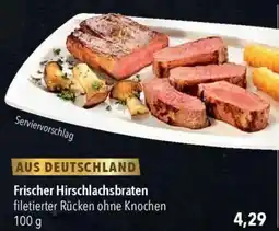 CITTI Markt Frischer Hirschlachsbraten Angebot