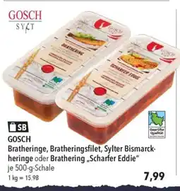 CITTI Markt GOSCH SYLT Bratheringe, Bratheringsfilet, Sylter Bismarck- heringe oder Brathering „Scharfer Eddie" Angebot