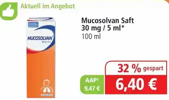 farma-plus Apotheken Mucosolvan Saft 30mg 5ml Angebot