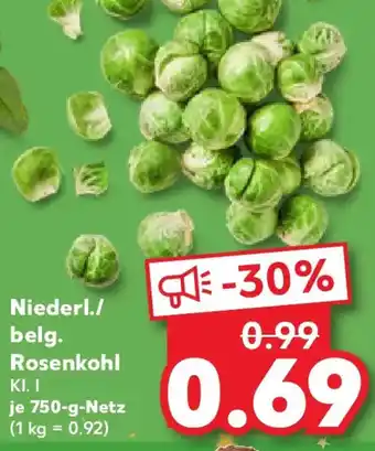 Kaufland Niederl./ belg. Rosenkohl Angebot