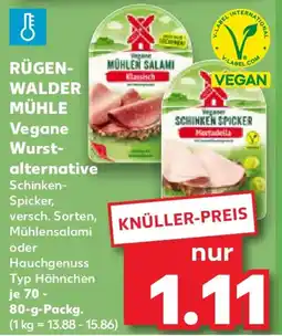 Kaufland RÜGEN- WALDER MÜHLEN Vegane Wurstalternative Angebot