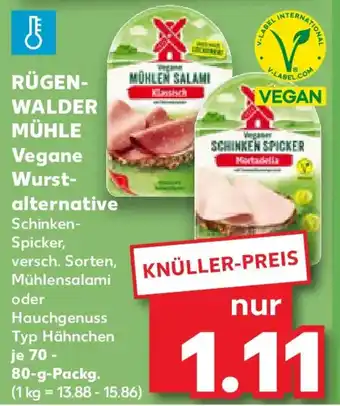 Kaufland RÜGEN- WALDER MÜHLEN Vegane Wurstalternative Angebot