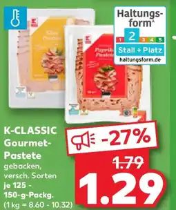 Kaufland K-CLASSIC Gourmet Pastete Angebot