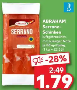 Kaufland ABRAHAM Serrano Schinken Angebot