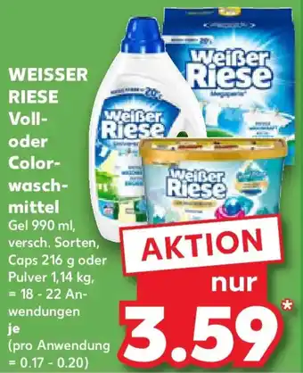 Kaufland WEISSER RIESE Voll oder Colorwaschmittel Angebot