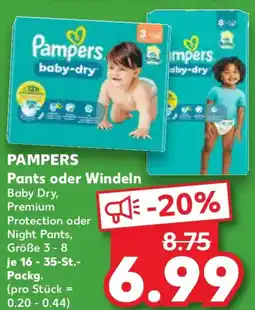 Kaufland PAMPERS Pants oder Windeln Angebot