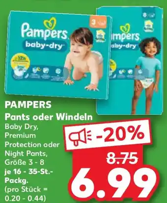 Kaufland PAMPERS Pants oder Windeln Angebot